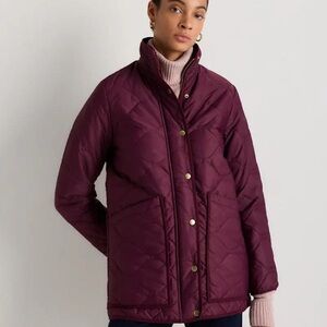 Quince Women's Puffer Jacket - Barolo Burgundy Medium